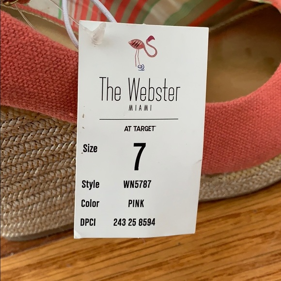The Webster Miami at Target Espadrille NWT Size 7 - Picture 6 of 9